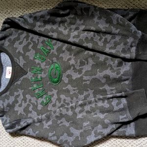 Green Bay Packers black/grey camo sweatshirt